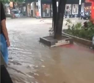 Forte temporal atinge Colatina e ruas ficam debaixo d’água