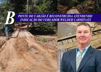 Ponte do Varjão é reconstruída atendendo Indicação do vereador Welder Carminati