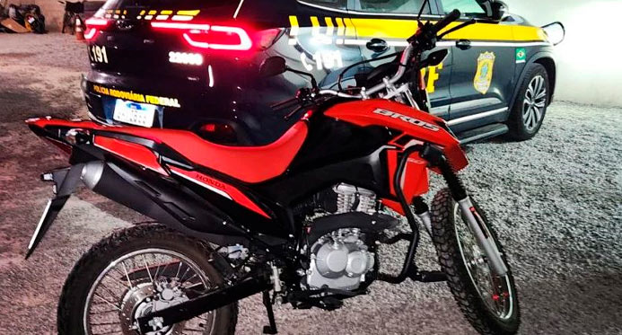 PRF apreende mais uma moto com placas clonadas na BR 101 norte do ES – Bananal Online