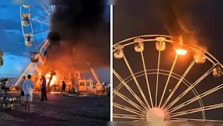 VÍDEO: Roda-gigante pega fogo e deixa 23 feridos em festival | Brazil News Informa