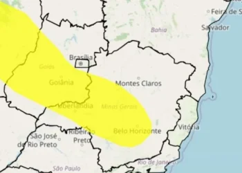 Inmet publica alerta para chuvas com granizo em 288 cidades de Minas Gerais