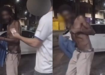 Homem branco paga R$ 10 para chicotear negro em situação de rua em MG