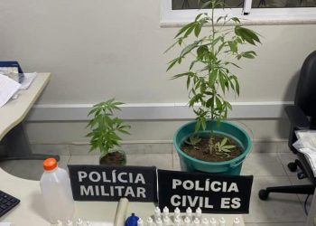 Homem é preso e adolescente apreendido por tráfico de drogas em Marilândia