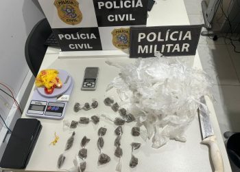 Polícia Civil prende quatro pessoas por tráfico de drogas em Rio Bananal